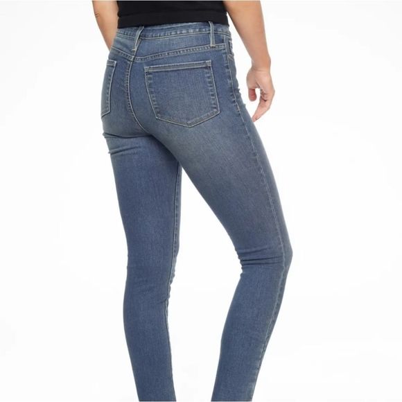 Athleta Sculptek Skinny Azure Wash Travel Hiking Jean #351674 size 14 - Picture 3 of 11